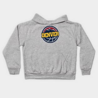 Retro-Inspired Denver Basketball Logo Kids Hoodie